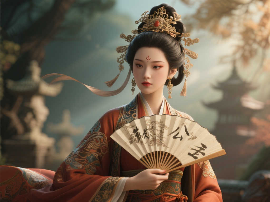 大神打造铁扇公主3D渲染图：邀你与妈妈共品茶香！